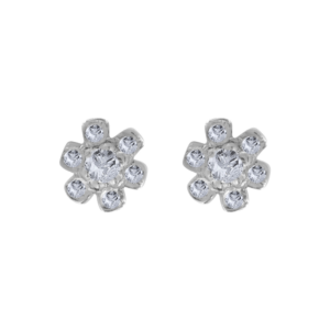 Palladium Diamond Ear Rings D-6778