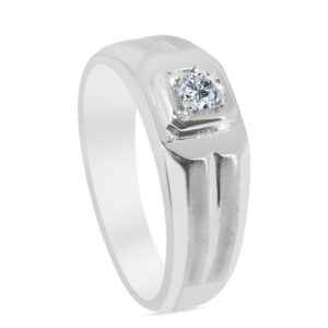 Épistolaire Palladium Diamond Ring D-6800