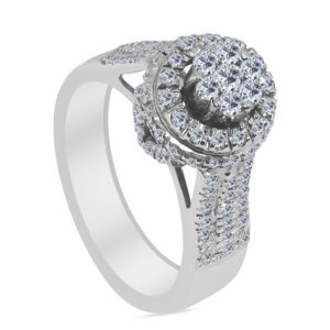 Espoir Palladium Diamond Ring D-6805