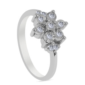 Aetisɑ̃tə Palladium Diamond Ring D-6797