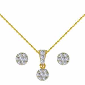 18K Gold Diamond Set D-6840,41