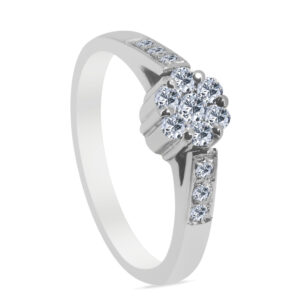 Flâner Palladium Diamond Ring D-6846