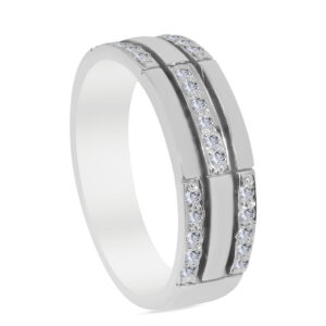 Éphémère Palladium Diamond Ring D-6896