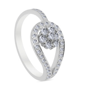 Moitié Palladium Diamond Ring D-6856