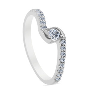 Chéri Palladium Diamond Ring D-6858