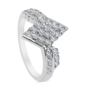 fœjəte Palladium Diamond Ring D-6857