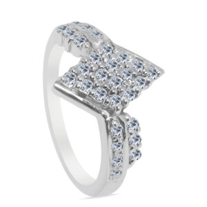 fœjəte Palladium Diamond Ring D-6857