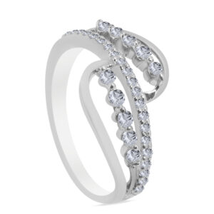 ʃatwajɑ̃t Palladium Diamond Ring D-6862