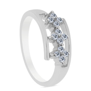 apetisɑ̃tə Palladium Diamond Ring D-6863