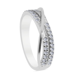 ɛspwaɾ Palladium Diamond Ring D-6865