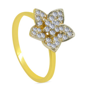 mɛɾvɛjøzə 18K Gold Diamond Ring D-6873
