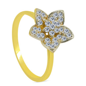mɛɾvɛjøzə 18K Gold Diamond Ring D-6873