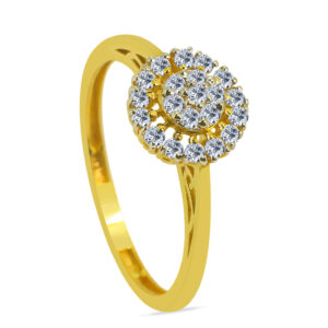 epustuflɑ̃ 18K Gold Diamond Ring D-6877