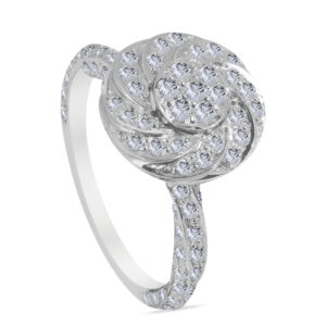 Éclatant Palladium Diamond Ring D-6886