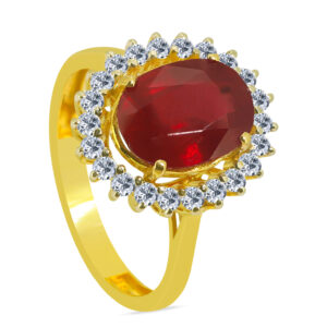 Evocative 18K Gold Diamond Ring D-6888