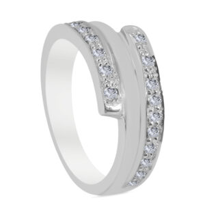 Merveilleux Palladium Diamond Ring D-6894
