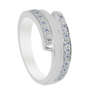 Merveilleux Palladium Diamond Ring D-6894