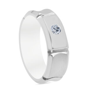 Époustouflant Palladium Diamond Ring D-6905
