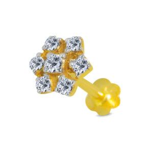 18K Gold Nose Pin D-6842