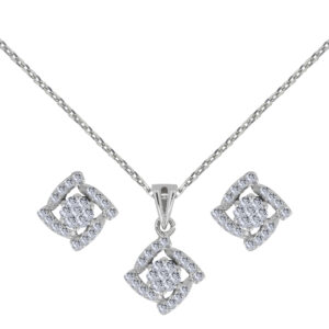 Onirique Palladium Diamond Set # D-6927,28