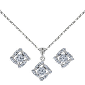 Onirique Palladium Diamond Set # D-6927,28