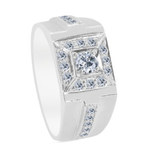 Félicitations Palladium Diamond Ring D-6931