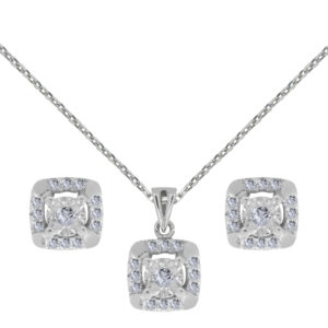 Ange Palladium Diamond Set # D-6935,36