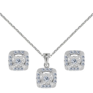 Ange Palladium Diamond Set # D-6935,36