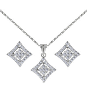 Incroyable Palladium Diamond Set # D-6937,38