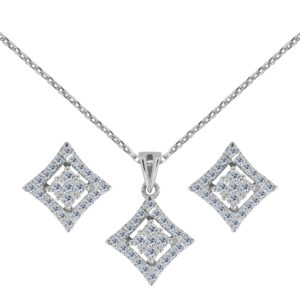 Incroyable Palladium Diamond Set # D-6937,38