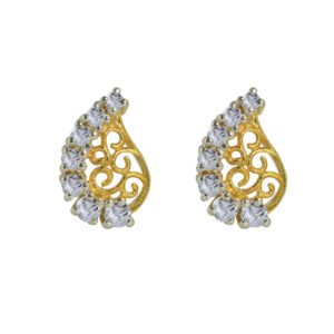 charmante18k Gold Diamond Ear rings D-6941
