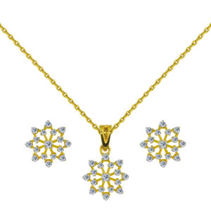 Chatoyant 18K Gold Diamond Set D-6945,46