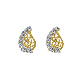 charmante18k Gold Diamond Ear rings D-6941