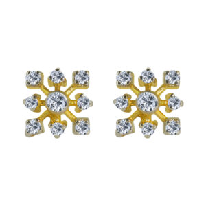 étourdissante 18k Gold Diamond Ear rings D-6942
