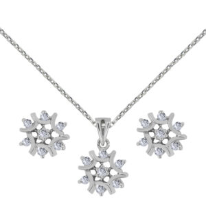 Plaisir Palladium Diamond Set # D-6955,56