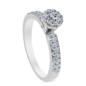 Fromage Palladium Diamond Ring D-6851