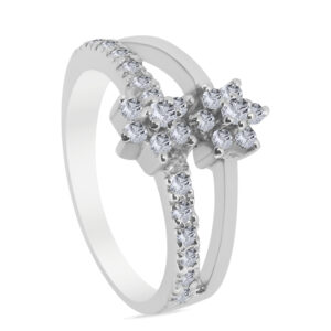 Mignon Palladium Diamond Ring D-6855