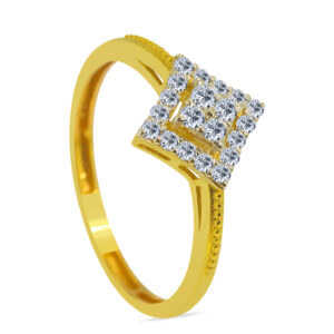Plage 18K Gold Diamond Ring D-6879