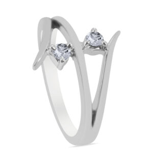 foncé Palladium Diamond Ring D-6859