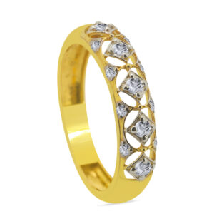 Vague 18K Gold Diamond Ring D-6913