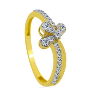 Flamme 18K Gold Diamond Ring D-6915