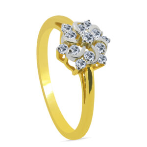 Brise 18K Gold Diamond Ring D-6916