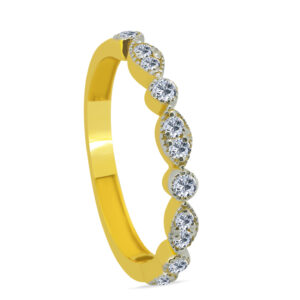 Montagne 18K Gold Diamond Ring D-6917