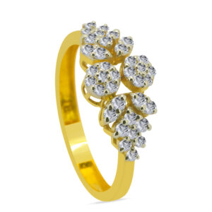 Lune 18K Gold Diamond Ring D-6918