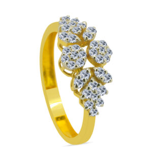 Lune 18K Gold Diamond Ring D-6918