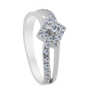 Flèche Palladium Diamond Ring D-6923