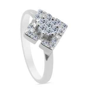 Bisou Palladium Diamond Ring D-6924