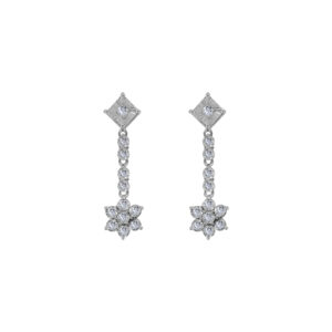 Paix Palladium Diamond Ear Rings D-6963