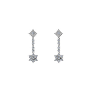 Paix Palladium Diamond Ear Rings D-6963
