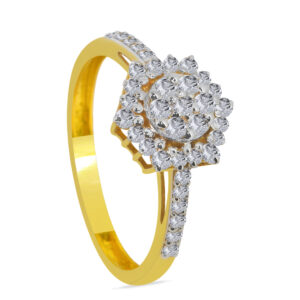 Précieux 18K Gold Diamond Ring D-6921